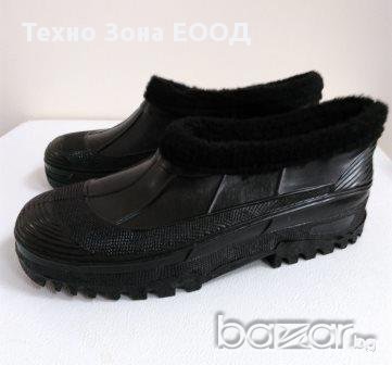 Гумени работни обувки с топла вата, голям размер - 47 и 48, снимка 1 - Мъжки боти - 17191577