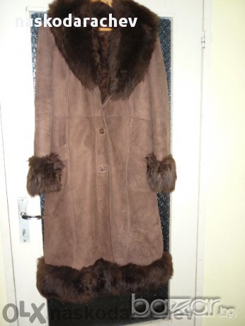 Дълъг дамски кожен кожух (палто), снимка 12 - Палта, манта - 11873393