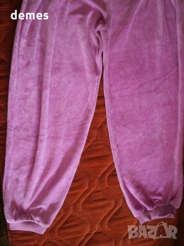 Плюшен панталон в люляково, размер 8, 10 и 12, снимка 4 - Детски панталони и дънки - 23246948