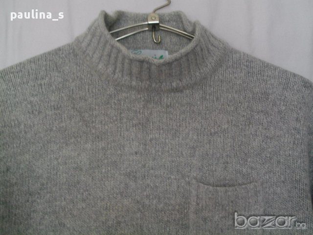 Ангорско пухено пуловерче с джобче , снимка 2 - Блузи с дълъг ръкав и пуловери - 16035349