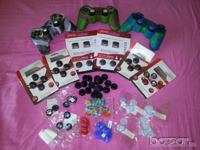 Цветни капачки и протектори за джойстик-PS3,4,5,Xbox 360,Nintendo(Много видове), снимка 4 - Аксесоари - 12896451