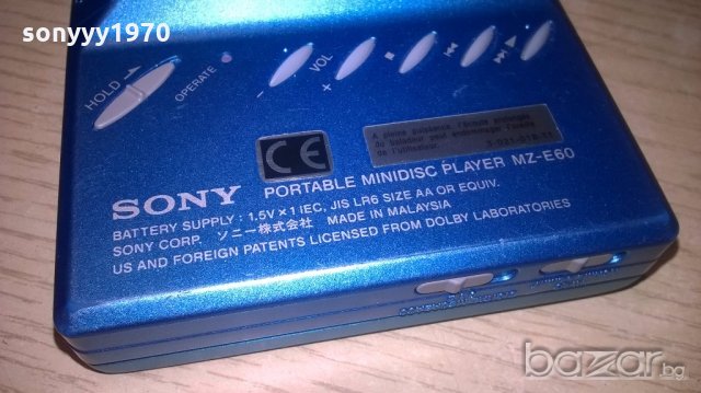 Sony mz-e60-portable minidisc player-внос швеицария, снимка 14 - Ресийвъри, усилватели, смесителни пултове - 18474083