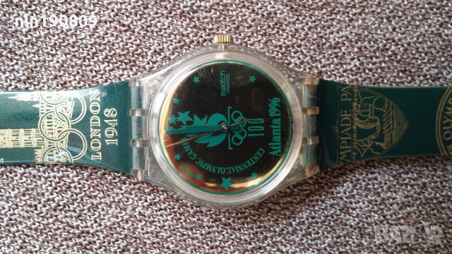 Часовник Swatch swiss Atlanta 1996, снимка 10 - Други - 22113749