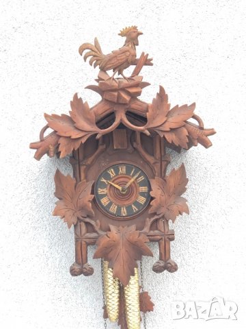 Стенен часовник кукувица Black Forest/Шварцвалд, снимка 4 - Антикварни и старинни предмети - 13569799