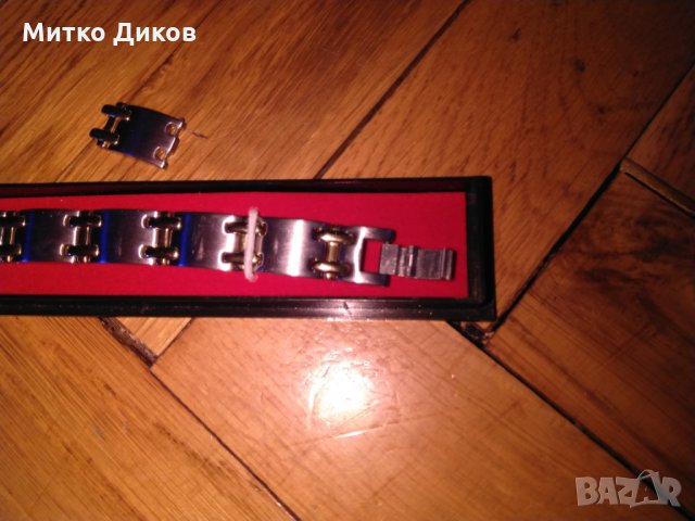 Стоманена верижка нова станлес стийл 194мм и звено допълнително, снимка 4 - Гривни - 24840379