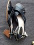 CANTONI - естествена кожа черни сандали №40, снимка 4