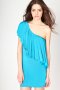 Синя ластична рокля, снимка 1 - Рокли - 24939654