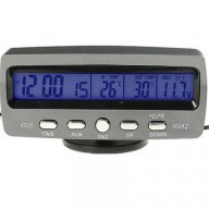 електронен термометър волтметър часовник за автомобил, снимка 1 - Аксесоари и консумативи - 6896426