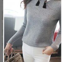 Дамска блуза с пискули, снимка 4 - Блузи с дълъг ръкав и пуловери - 20428151