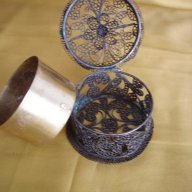 Филигранна сребърна старинна кутийка за бижута., снимка 3 - Антикварни и старинни предмети - 13981775