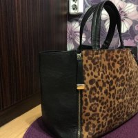 Уникална чанта с леопардов принт , снимка 17 - Чанти - 25546656
