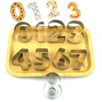 0-8 цифри числа метални среден размер резци форми за украса торти бисквитки фондан декор , снимка 2 - Форми - 20767897