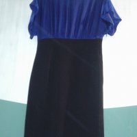 Елегантна вталяваща рокля COAST – синьо/черно, снимка 2 - Рокли - 25055143