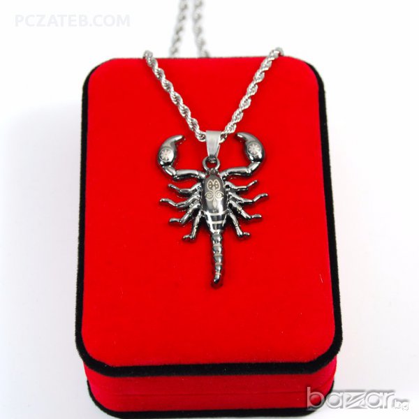 Метален медальон с ланец от медицинска стомана 6, снимка 1