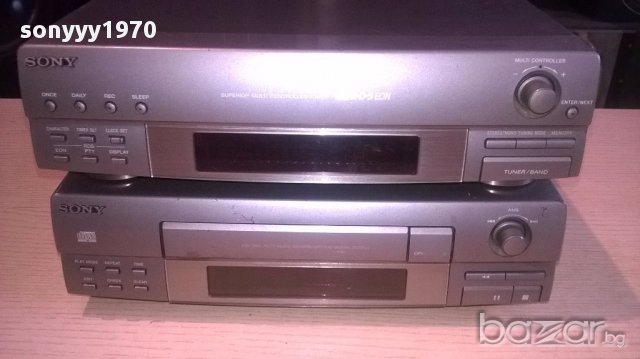 Sony st-ex100-tuner+sony cdp-ex100-cd-2бр-внос швеицария, снимка 2 - Ресийвъри, усилватели, смесителни пултове - 13244534