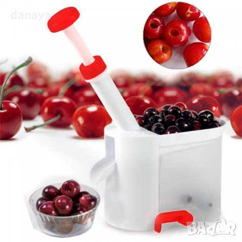 946 Машинка за вадене на костилки от череши маслини вишни костилковадачка, снимка 3 - Прибори за хранене, готвене и сервиране - 25520926