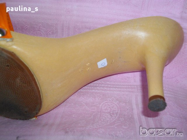 Оранжеви гръцки чехли за плаж, снимка 5 - Чехли - 14926561