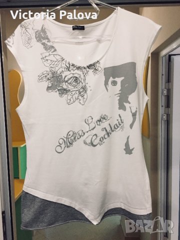 Блуза -тениска MISS LOVE, снимка 3 - Тениски - 22115916