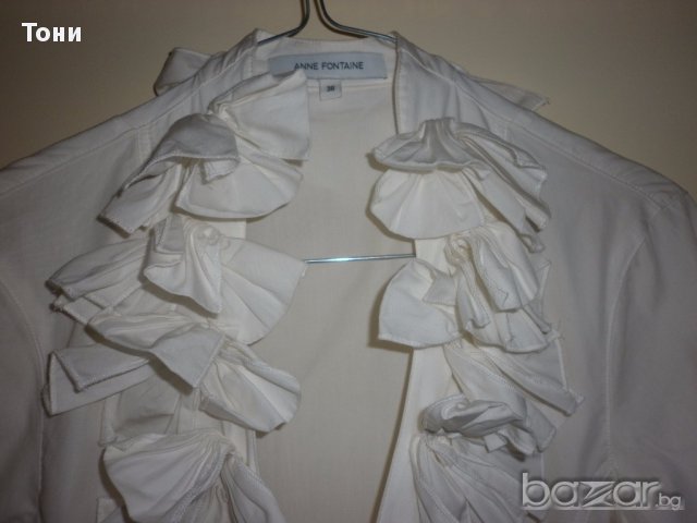 Бяла риза на Anne Fontaine THE KIMMY , снимка 14 - Ризи - 16624117