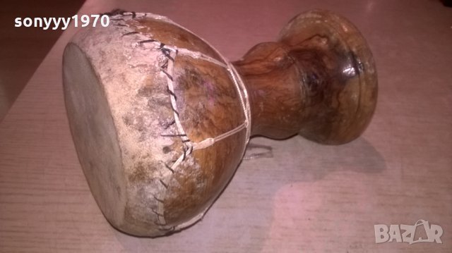 тарамбука-масивна-дърво/кожа-внос швеицария-18х13см, снимка 9 - Колекции - 24490986