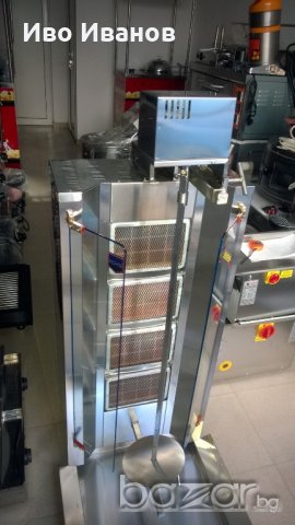 Газов дюнер с четири хоризонтални горелки и стъклени вратички, снимка 2 - Друго търговско оборудване - 12708715