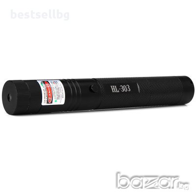 Мощен зелен акумулаторен лазер 500mw акумулаторна батерия 18650 зарядно устройство син голяма точка, снимка 6 - Други спортове - 10170819