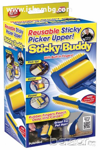 Миеща ролка за обиране на косми Sticky Buddy - код 0512, снимка 3 - Други - 13310746
