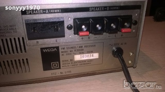 wega r355sh receiver-350w-west germany-внос швеицария, снимка 14 - Ресийвъри, усилватели, смесителни пултове - 18989538