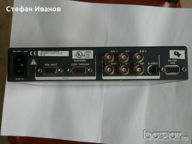Преобразовател на видеосигнал Extron vsc500., снимка 4 - Плейъри, домашно кино, прожектори - 20848735