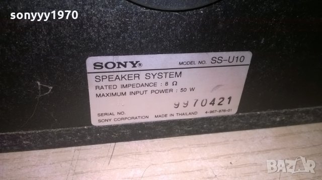 sony ss-u10 2x50w/8ohm-21х15х15см-тонколони 2бр-внос швеция, снимка 11 - Тонколони - 25700995