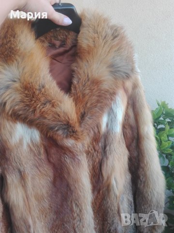  Палто от естествен косъм Лисица, снимка 5 - Палта, манта - 16630110