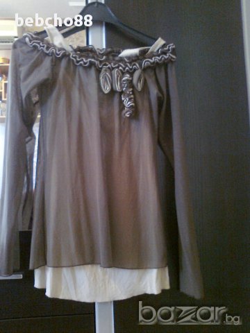 Официална блуза с рози, снимка 2 - Блузи с дълъг ръкав и пуловери - 14086006