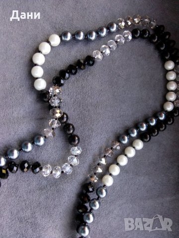 Дълго колие от кристали , снимка 5 - Колиета, медальони, синджири - 26168828
