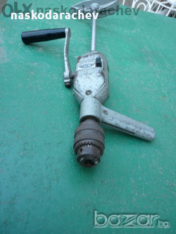 Ръчна дрелка, механична бормашина, ретро маткап, снимка 6 - Бормашини - 11871954