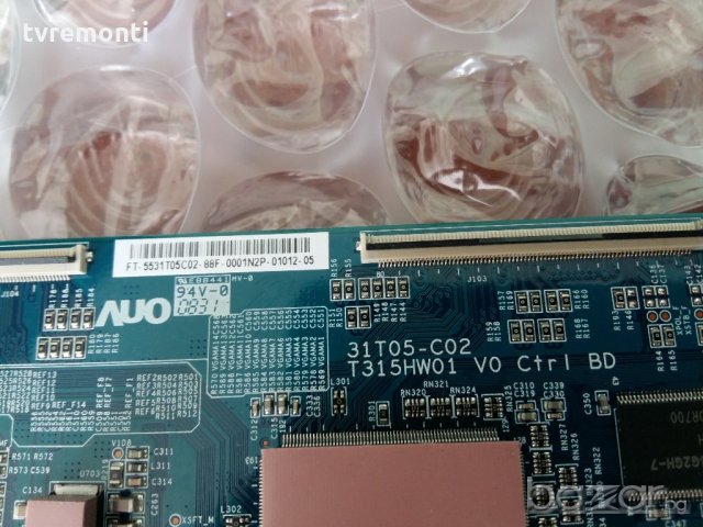 T con Board T315HW01 V0 31T05-C02 CTRL BD, снимка 2 - Части и Платки - 19365091
