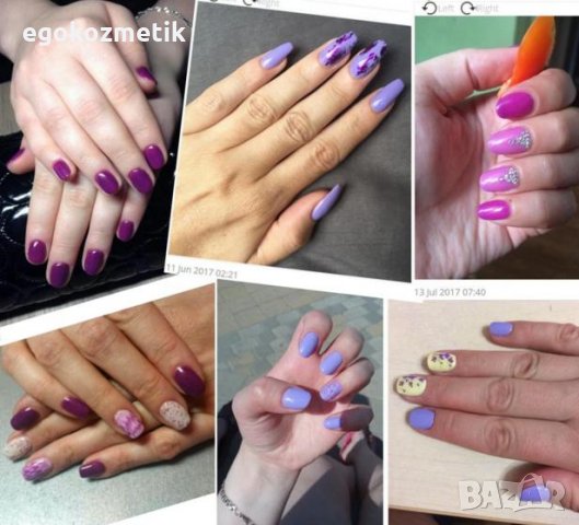 ув гел лак елите99 лилава серия 10мл, снимка 3 - Продукти за маникюр - 22822895