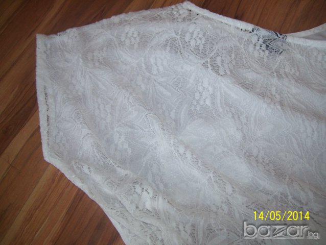 нова бяла лятна блузка с дантелен прозрачен гръб на sity life-размер-л-хл , снимка 13 - Тениски - 7407792