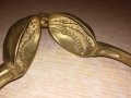 антика-масивна орехотрошачка-мед/месинг-17х5см-внос швеицария, снимка 12