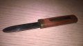 Ретро нож за колекция-11см-дърво/месинг-внос швеицария, снимка 6
