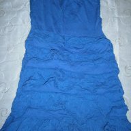 Синя рокля / туника / с воали - ластична ,универсален размер-xs ,s,m, снимка 6 - Рокли - 11083222
