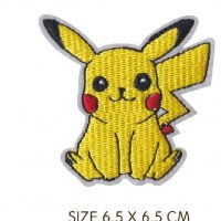 Пикачу Покемон Pikachu Pokemon емблема апликация за дреха дрехи самозалепваща се, снимка 1 - Други - 24548790