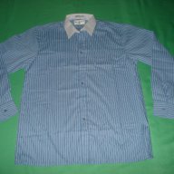 Класическа мъжка риза на райета от Hudson Follett, снимка 5 - Ризи - 16842123