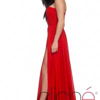 Страхотна червена рокля, снимка 3 - Рокли - 22382173