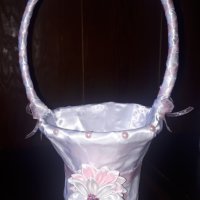 Сватбен комплект /ръчно изработен/ в розово, снимка 3 - Сватбени аксесоари - 23553750