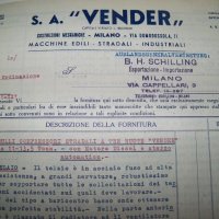 Оферта на италианската фирма "Vender" от 1941г. за тежки машини, снимка 15 - Други ценни предмети - 25906468