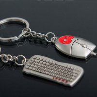 Двойка ключодържатели за влюбени - Клавиатура и мишка, снимка 9 - Други - 22559968
