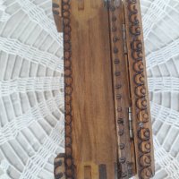 Стара дървена кутия-табакера, снимка 12 - Други ценни предмети - 24962455