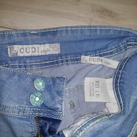 Сини къси дънкови панталонки марка Cudi Style , снимка 3 - Къси панталони и бермуди - 23841875