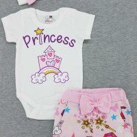 Комплект 3 части Принцеса 56, снимка 1 - Комплекти за бебе - 25069050