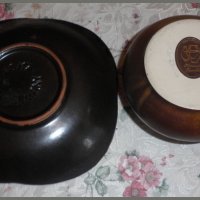 Лот:керамична чиния + керамичен свещник с дръжка, снимка 4 - Декорация за дома - 23232604